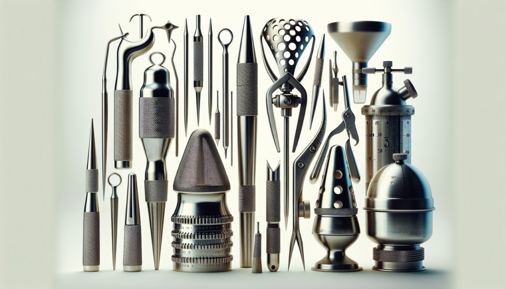 Afficher : "Collection d'outils en A : aérateurs, alésoirs, anémomètres, autoclaves. Qualité photographique."